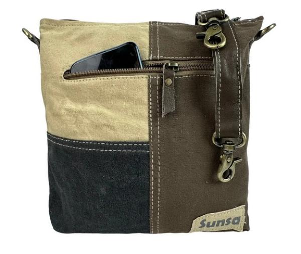 Sunsa Canvas Umhängetasche Vintage Schultertasche Damen Crossbody Tasche
